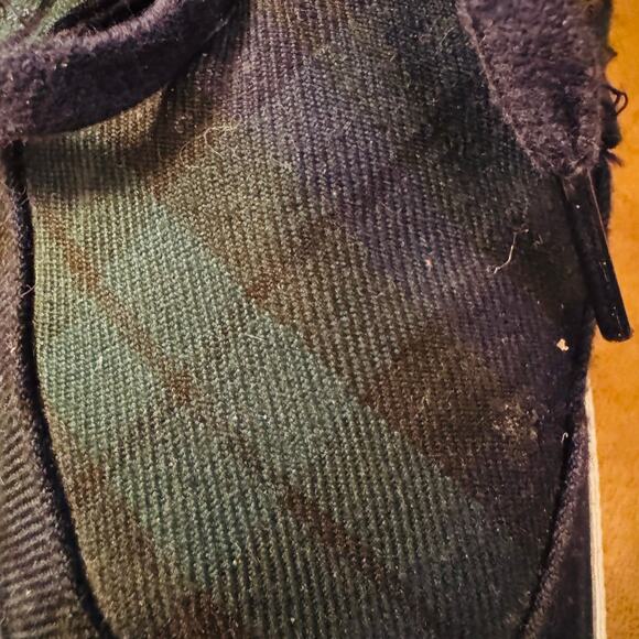 Sperry Womens Green Navy Plaid Topsiders Boat Deck Canvas Preppy Slip on Shoe 8 - Picture 5 of 6